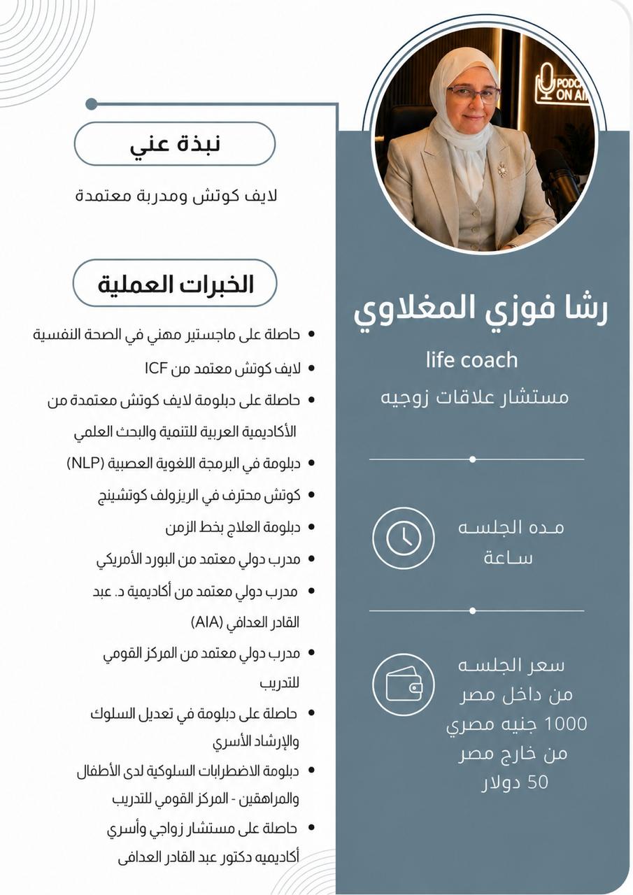 صورة توضيحية لـ رشا فوزي المغلاوي